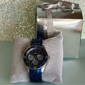Fossil | Accessories | Fossil Stella Es335 Navy Aluminum  display picture 2